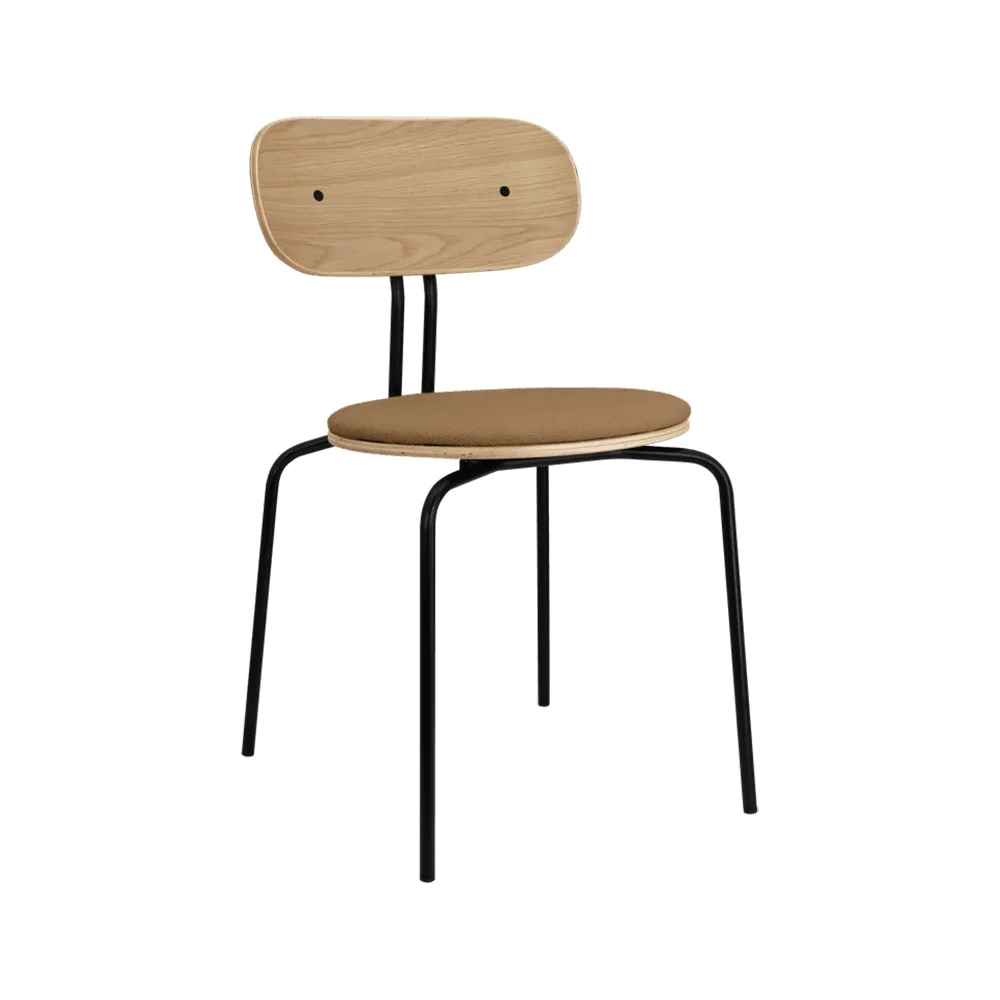 Curious Dining Chair Oak/Black Metal Sugar Brown