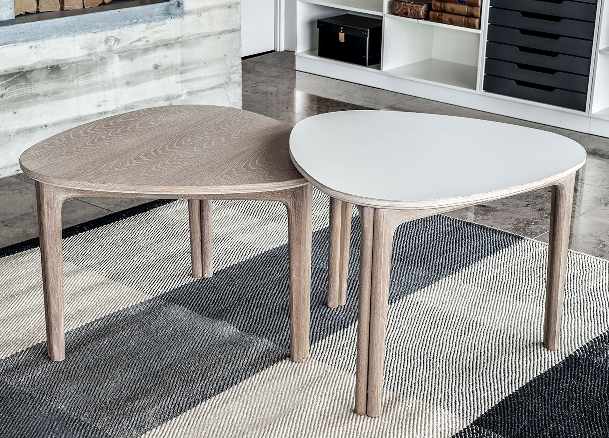 Sm207 Coffee table Oak Solid Natural Oil 65X63X47cm