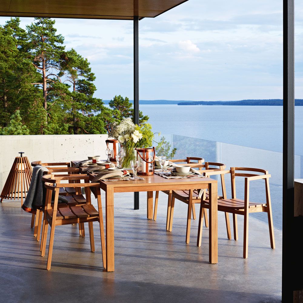 Oxno Dining Table 100X220-300 Cm Teak