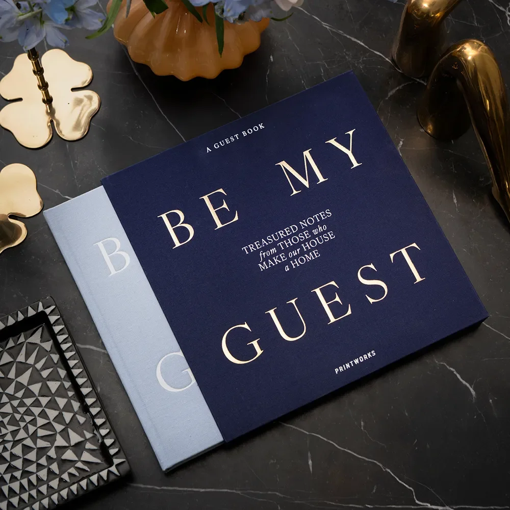 Guest Book Blue Be My Guest