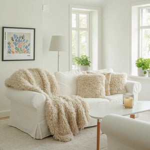 Wooly Blanket Beige