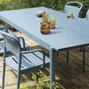 Linear Steel Dining table 200X75 cm Grey 