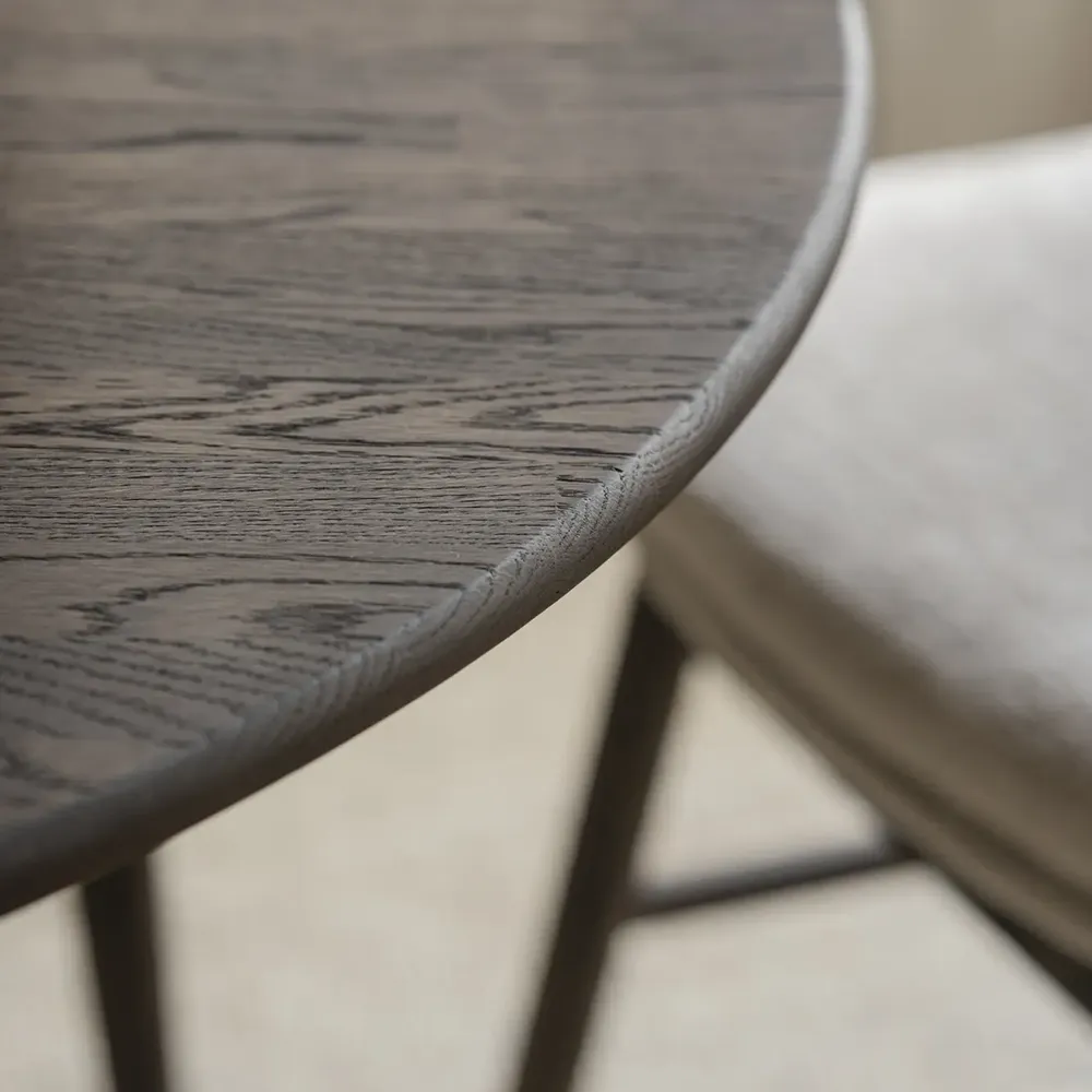 Tyler dining table Ø120-165 cm brown oak