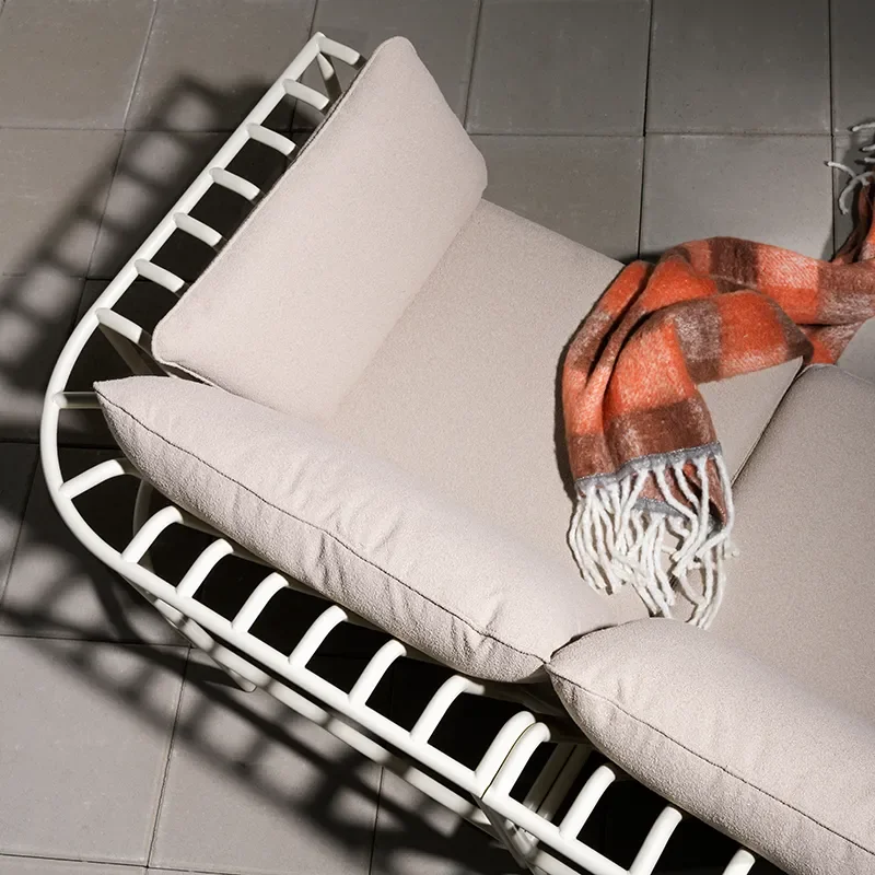 Collier corner piece  Pearl white / Teddy beige