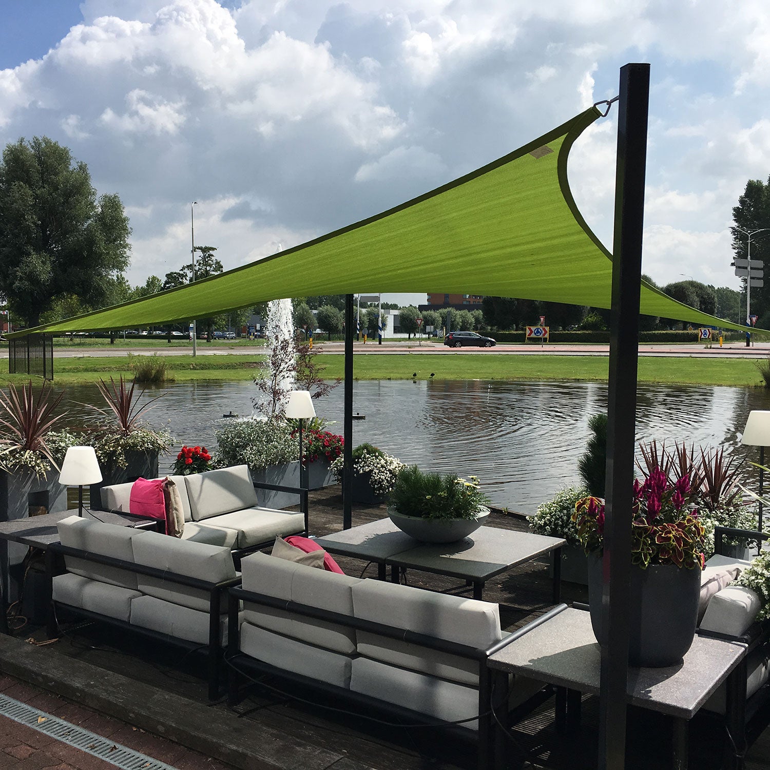 Coolfit solar sail triangular 500x500cm black