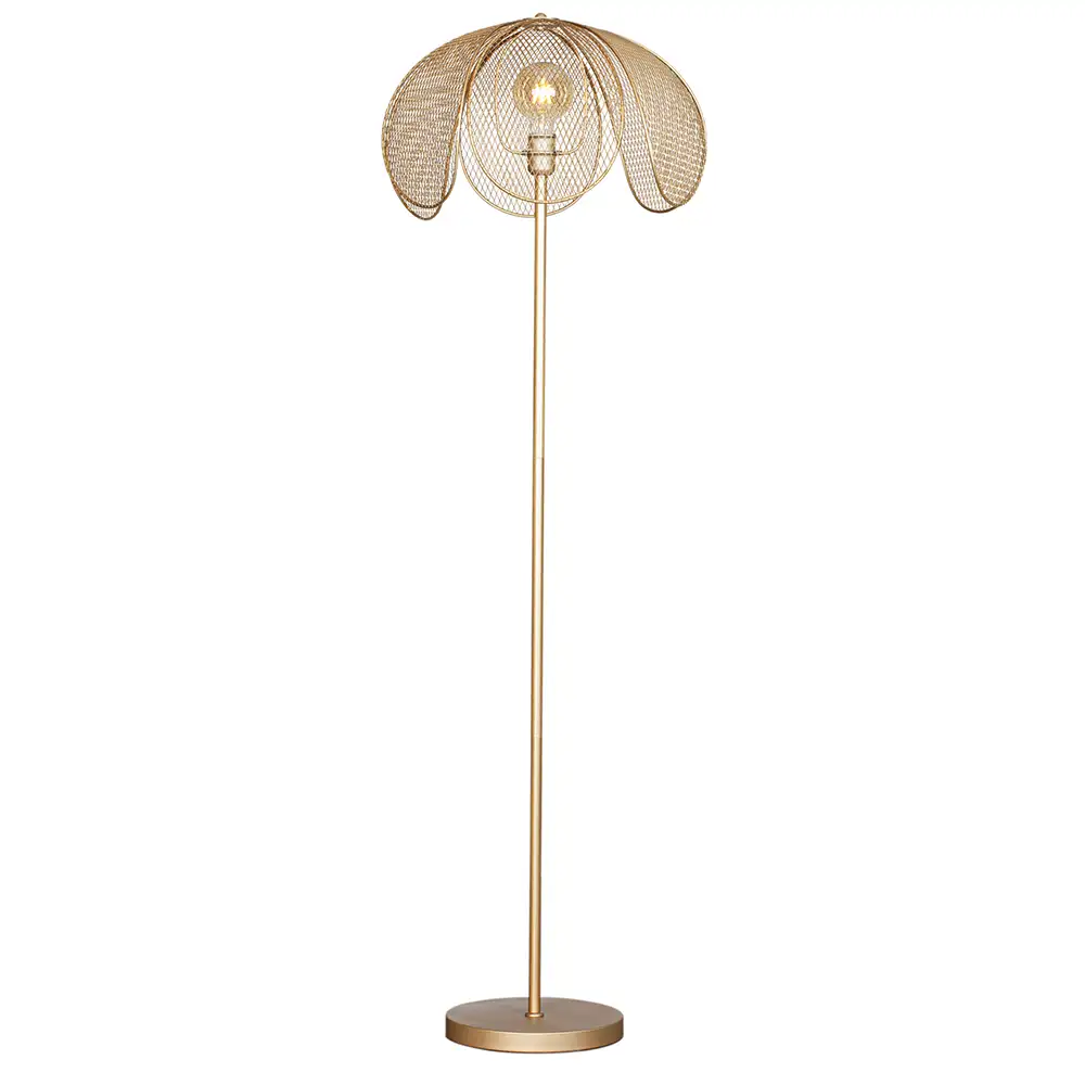 Daisy Floor lamp matt gold