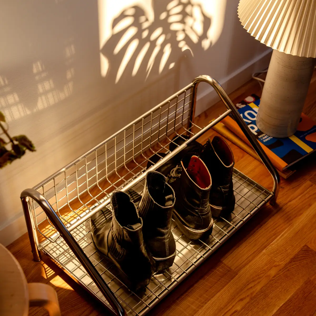 Funk Shoe shelf 122 cm Rostfritt stål Rostfritt Stål