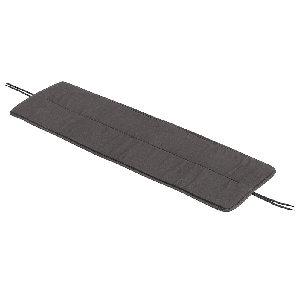 Linear Steel Bench seat pad 110x34 cm Dark Grey 