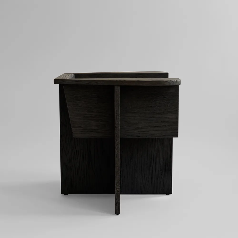 Brutus Lounge Chair - Coffee Black Oak