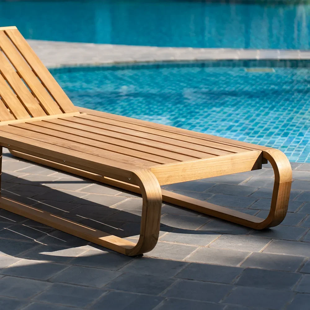 Bålamöllan sun lounger incl. cushion black