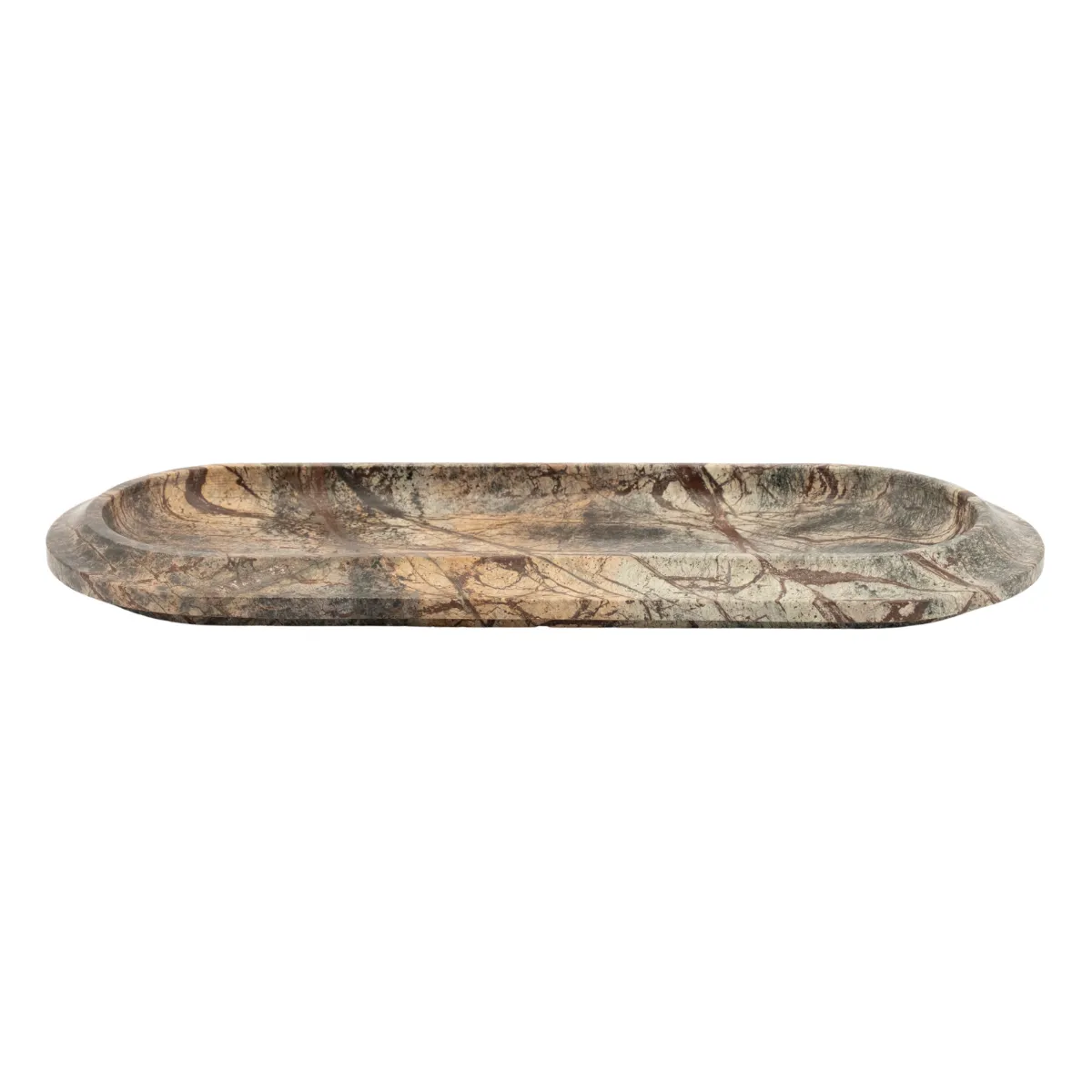 Ovalis 45x18x3 cm Marble Brown