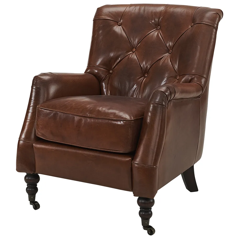 Armchair Dessau Leather Vintage Brandy