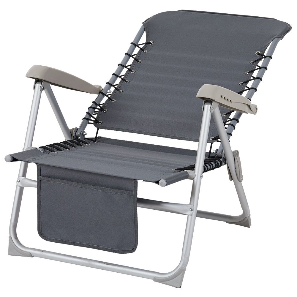 Ulrika beach chair silver/grey