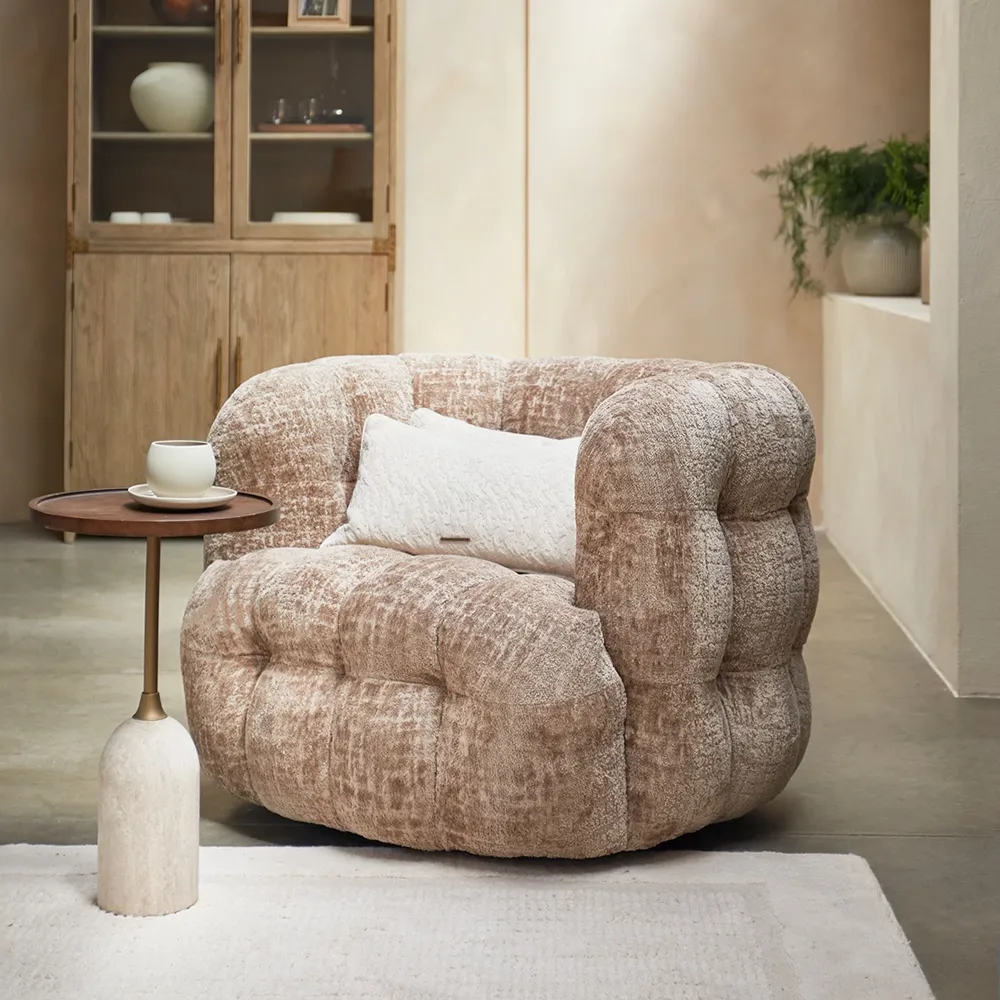 Arosa Swivel Armchair taupe