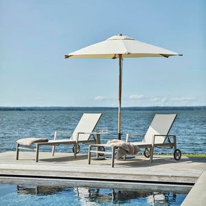 Reggio wooden parasol 300 cm natural