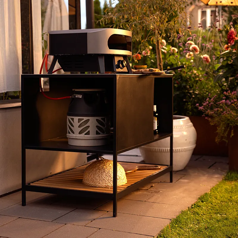 Prep outdoor kitchen black 