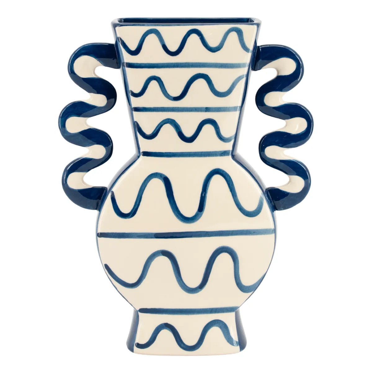 Decorative Vase Blu 2 H32 cm