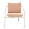 Bendt armchair Pearl White/Teddy Orange