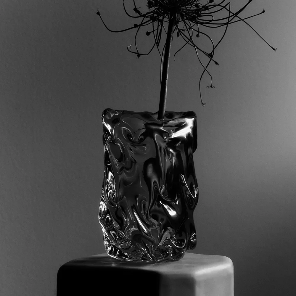 Mouth-Blown Vase Virelle H 24 cm