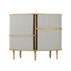 Audacious Highboard Cabinet Oak/Sterling
