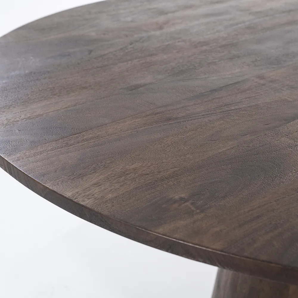 Aron Dining table round 130x76 - brown