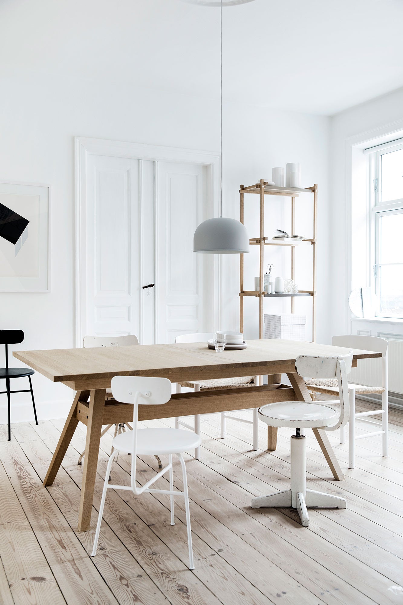 Sm11 Table Black Oak Lacquer 183-275X100X74cm