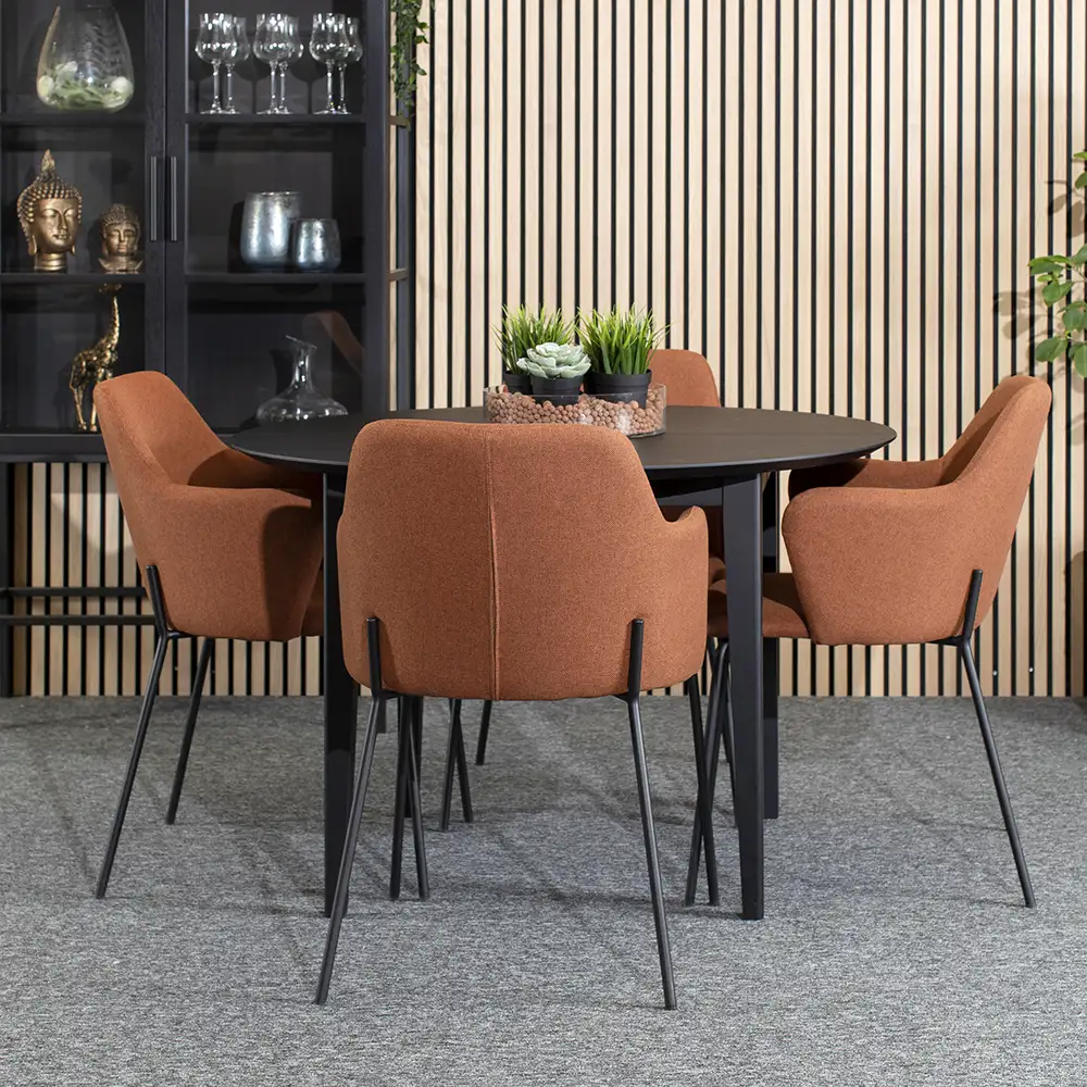 Ella Dining table Ø110 cm black