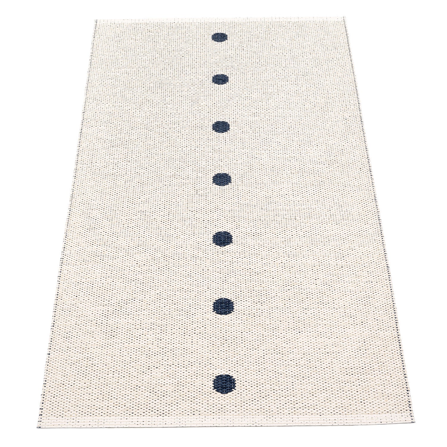 Peg Carpet 70x140 cm dark blue / vanilla