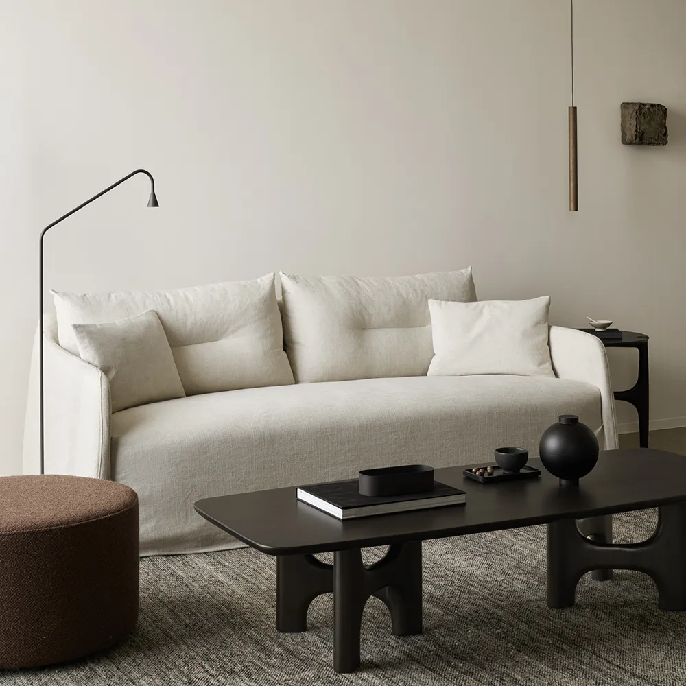 Coffee Table in Mahogany Flow Rose Brown