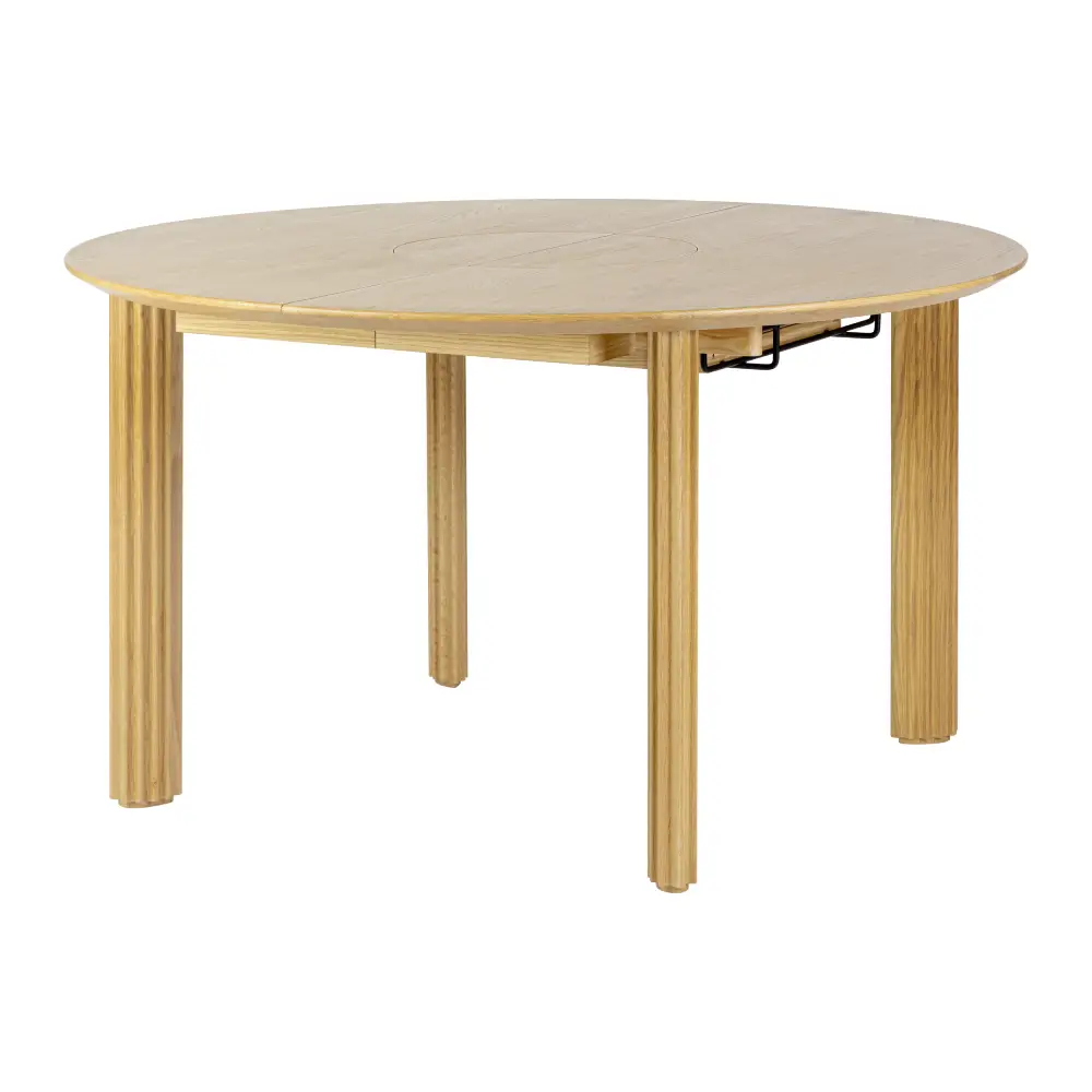 Comfort Circle Dining table with extension 132-202x132 Oak