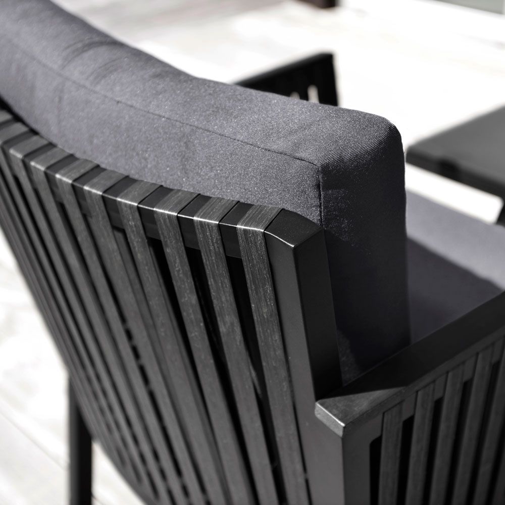 Jet set cushioned dining chair 