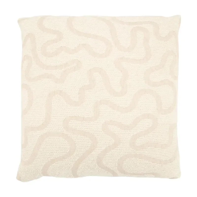 Vev pillow 45x45x12 cm polyester beige