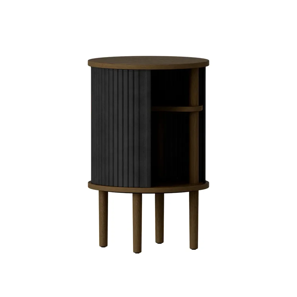 Audacious Side Table Dark Oak/Charcoal
