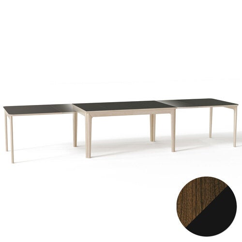 Sm26 Table Walnut Oil/Black Nano Laminate 155-308/359X101X74 cm
