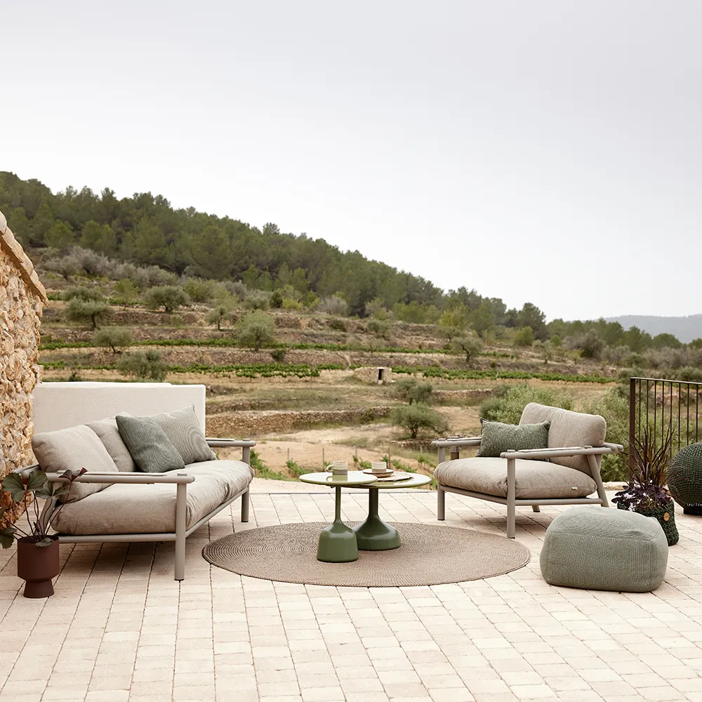 Knit carpet 200 cm Dark sand