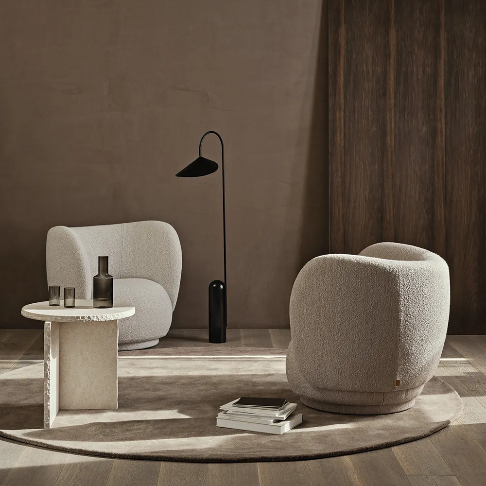 Rico Lounge Soft Bouclé - Off-white/Sand