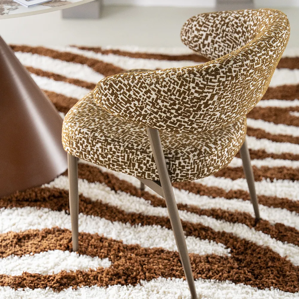 Dining Chair Miso Brown with armrest