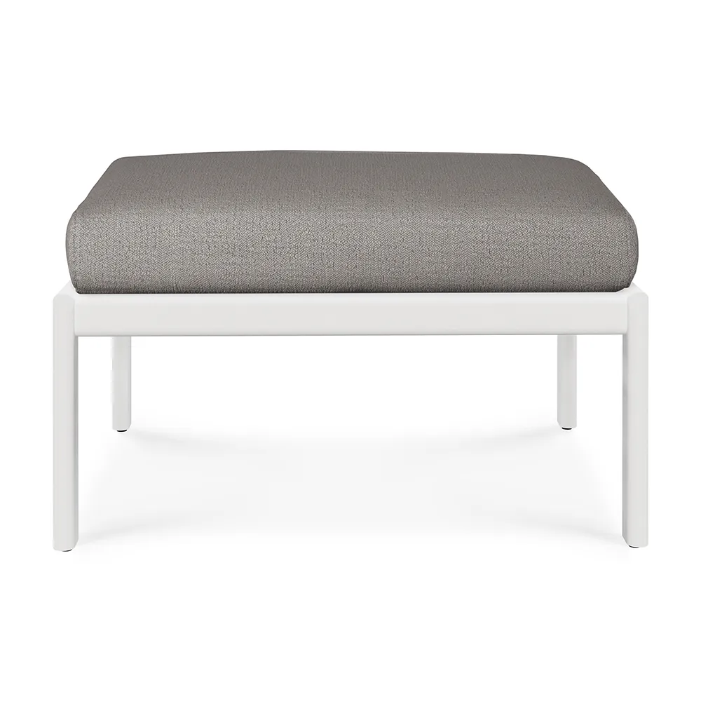 Jack Footstool White/Mocha 