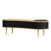 Audacious TV stand Oak/Charcoal