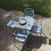Linear Steel Armchair - Grey 