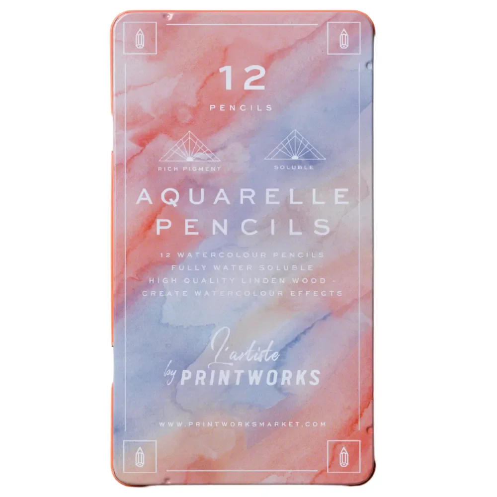 12 Colour pencils - Aquarelle