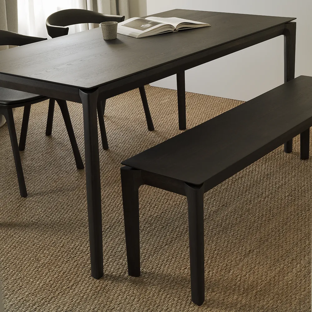Bok Dining table 80x160 cm Brown lacquered Oak