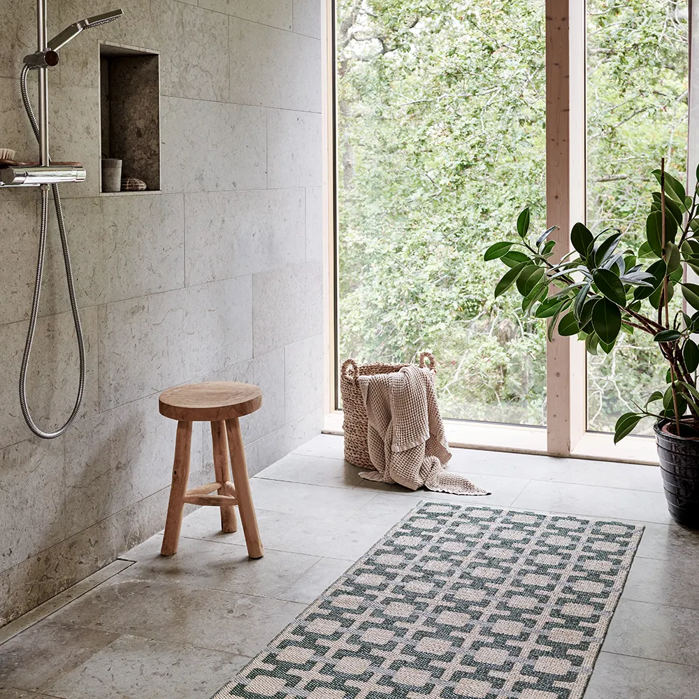 Tom rug Leaf/Cream/sage 70 x 300 cm