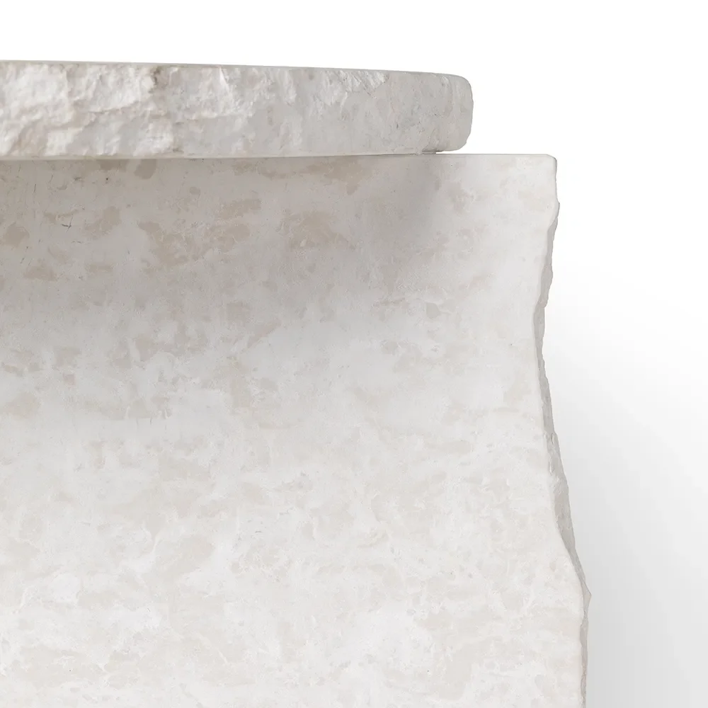 Mineral Sculptural Table - Bianco Curia