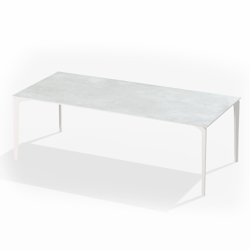 Allsize Dining table 221x101 cm White / Gres Snow