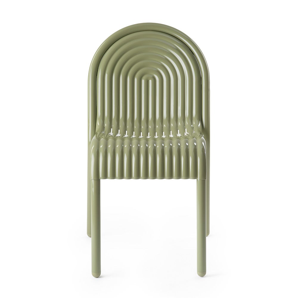 Groove Side Chair Moss
