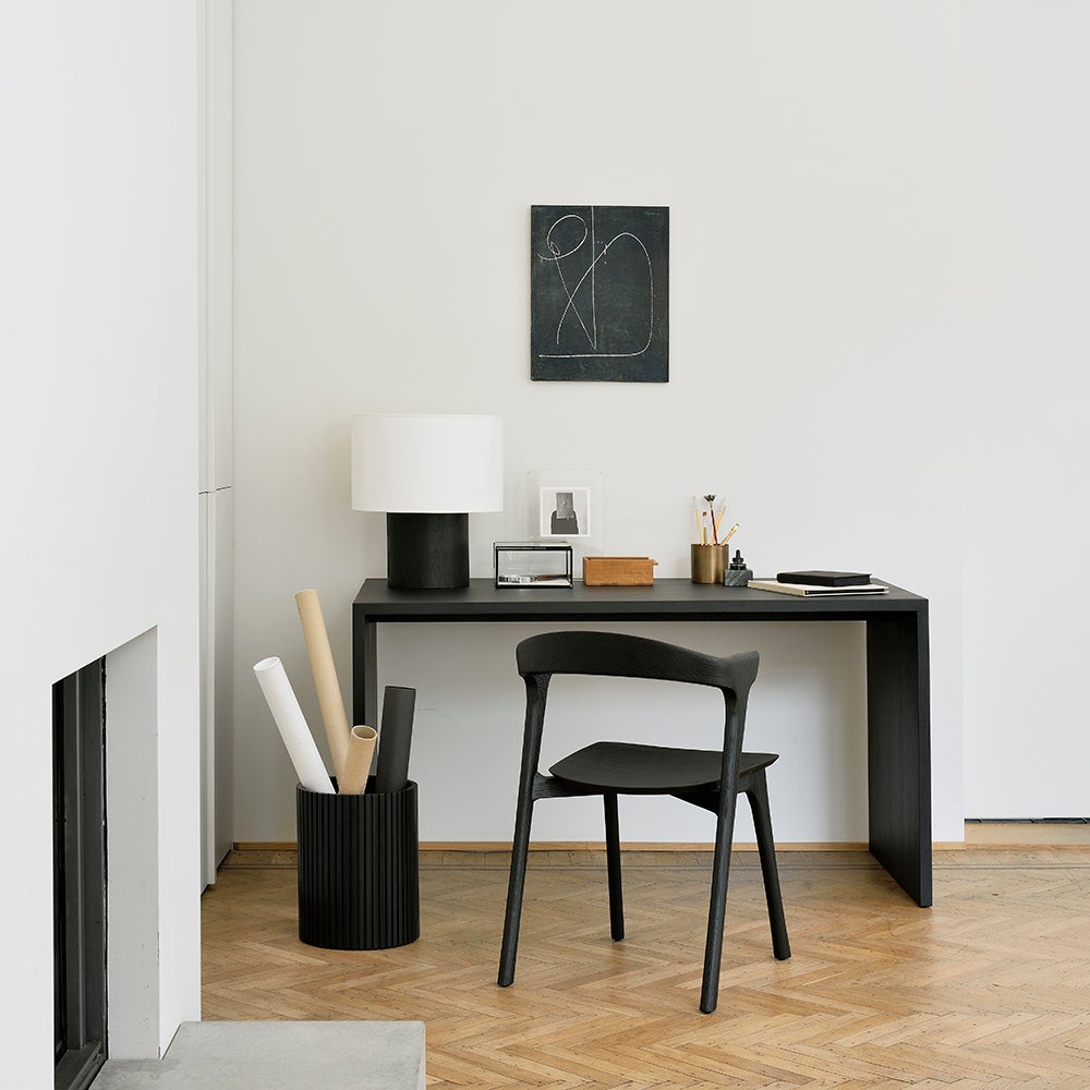  Roller Max bin black lacquered mahogany