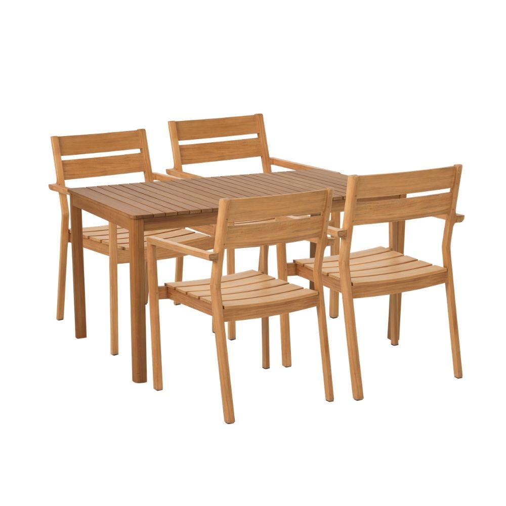 Joe & Delia small teak group