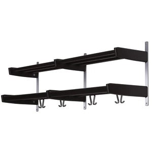 Meja Hat rack 115 cm 2 shelves Black stained Oak