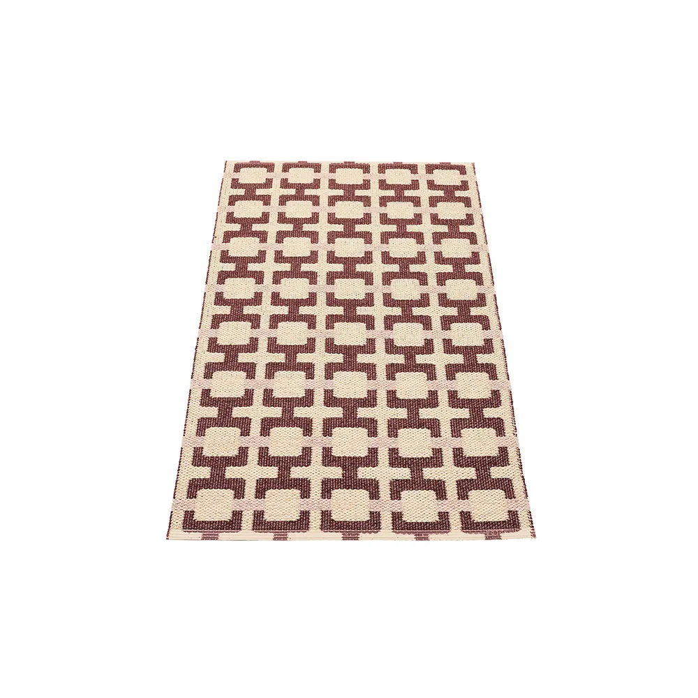 Tom rug Burgundy/Cream/Pale Rose 70 x 120 cm